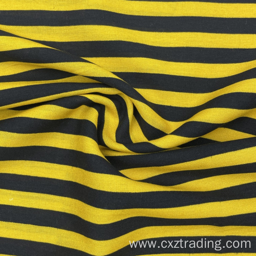 Breathable Garments Striped Printed Pure Rayon Cloth